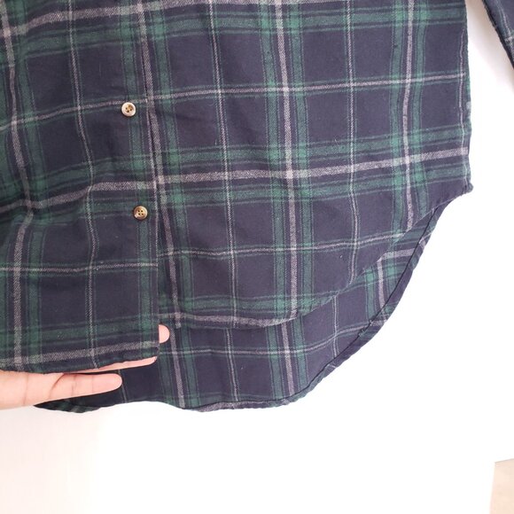 Spoon Jeans Multicolor Plaid Collar Button Up Long Sleeve Shirt Size M - Picture 12 of 16